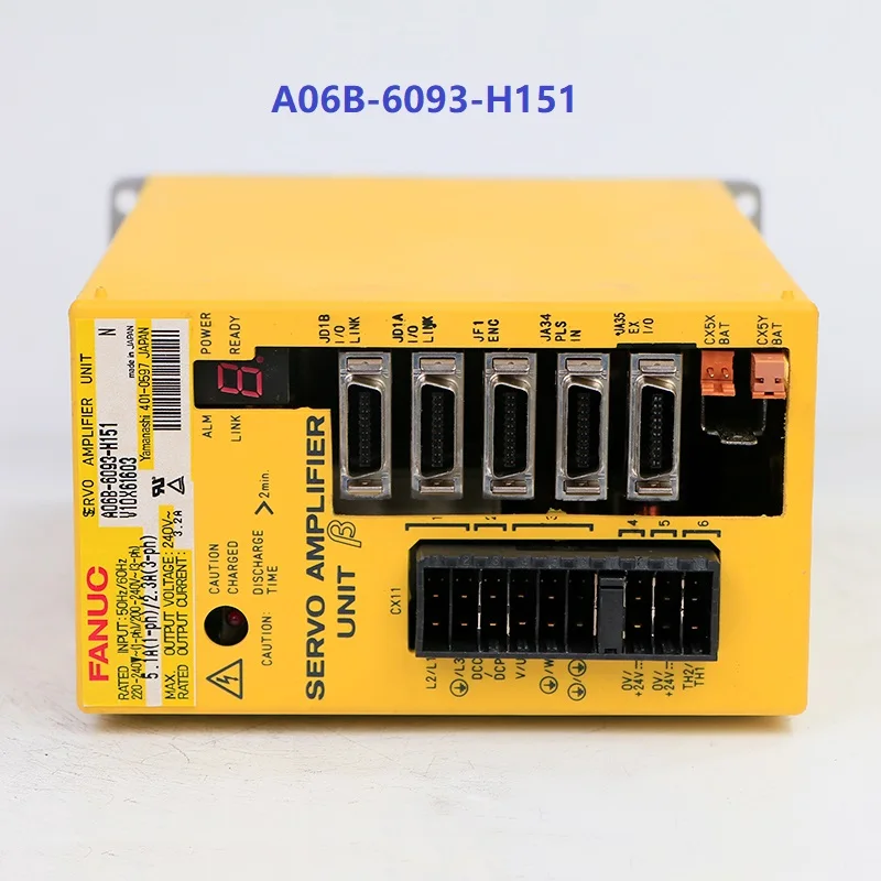 

Second-Hand Fanuc Servo Drive A06B-6093-H151 Tested OK for CNC Machine