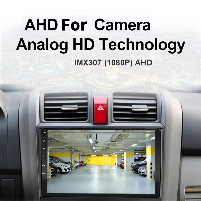 Автомобильная камера заднего вида 1080P WDR белая вращающаяся на 360 градусов