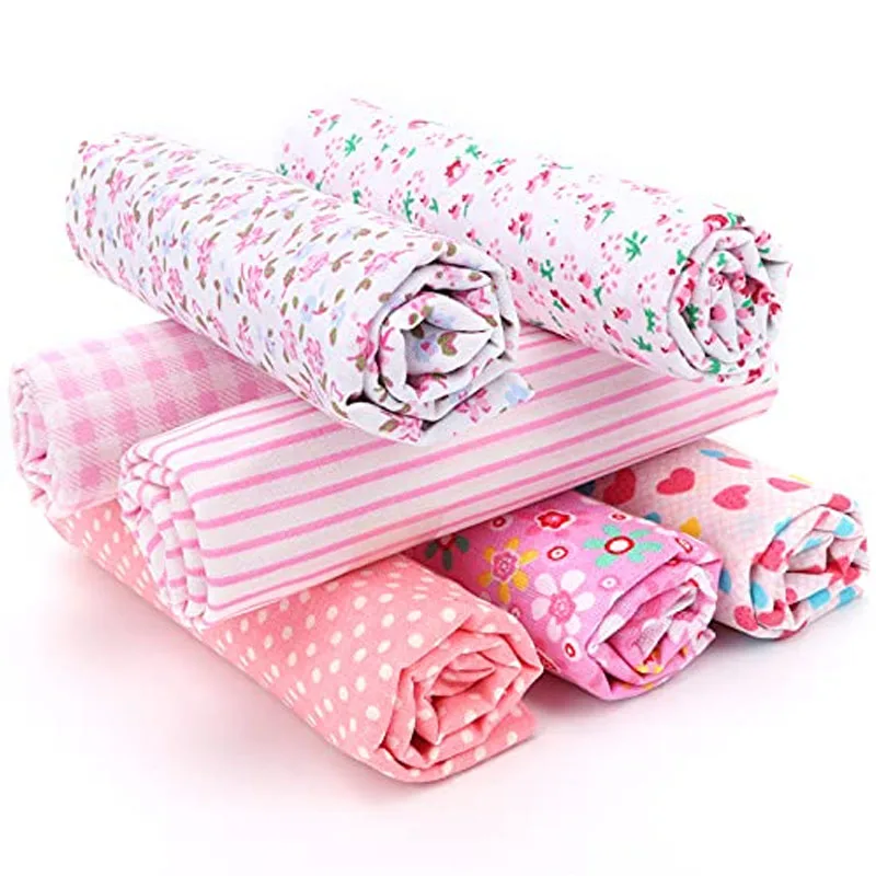 

Cotton Patchwork Fabrics 50 X 50 Cm 7 Pieces of Fabric 100% Cotton Thin Fabric for Sewing for All Types of Small Handmade Items