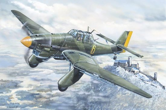 Фото Trumpeter 02420 Масштабная модель 1/24 JU87 JU-87 JU87A Ju-87A Stuka: Сборный пластиковый конструктор самолета-истребителя №2
