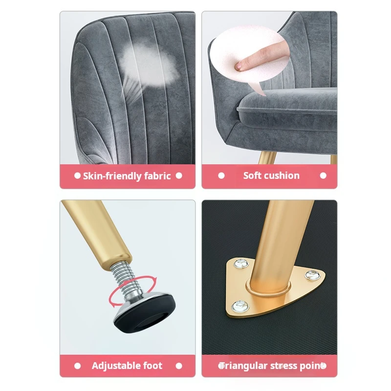 Роскошный современный обеденный стул в скандинавском стиле Ins