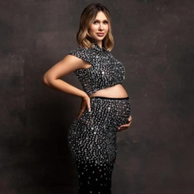 Платья Для Беременных фотосессии Украшенные платья будущих мам