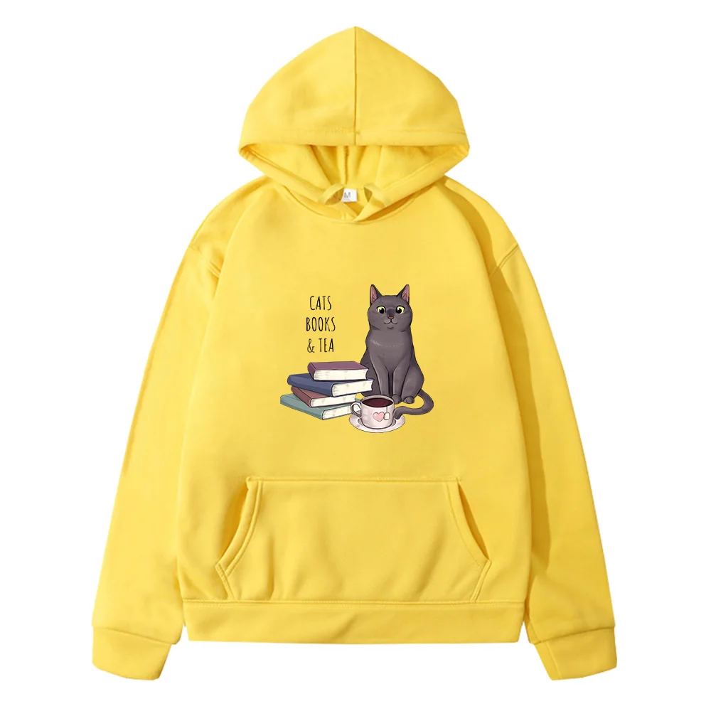 

Nutella Cats Books and Tea Sweatshirt for Boys Girls Sweatshirts Long Sleeved Hoody Children Autumn Toddler Cute Outerwear Y2k