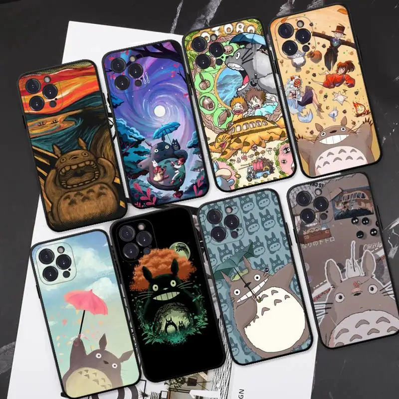 

Studio Ghibli Totoro Phone Case For iPhone 14 11 12 13 Mini Pro XS Max Cover 6 7 8 Plus X XR SE 2020 Funda Shell