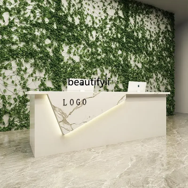 Простой современный изогнутый барный столик Салон красоты Оздоровье Клуб