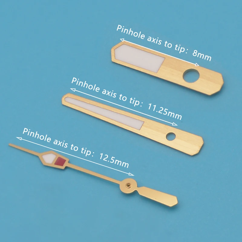 Стрелки для часов Seiko зеленые светящиеся стрелки длина 8 мм * 11 25 12 5 подходят NH35 NH36