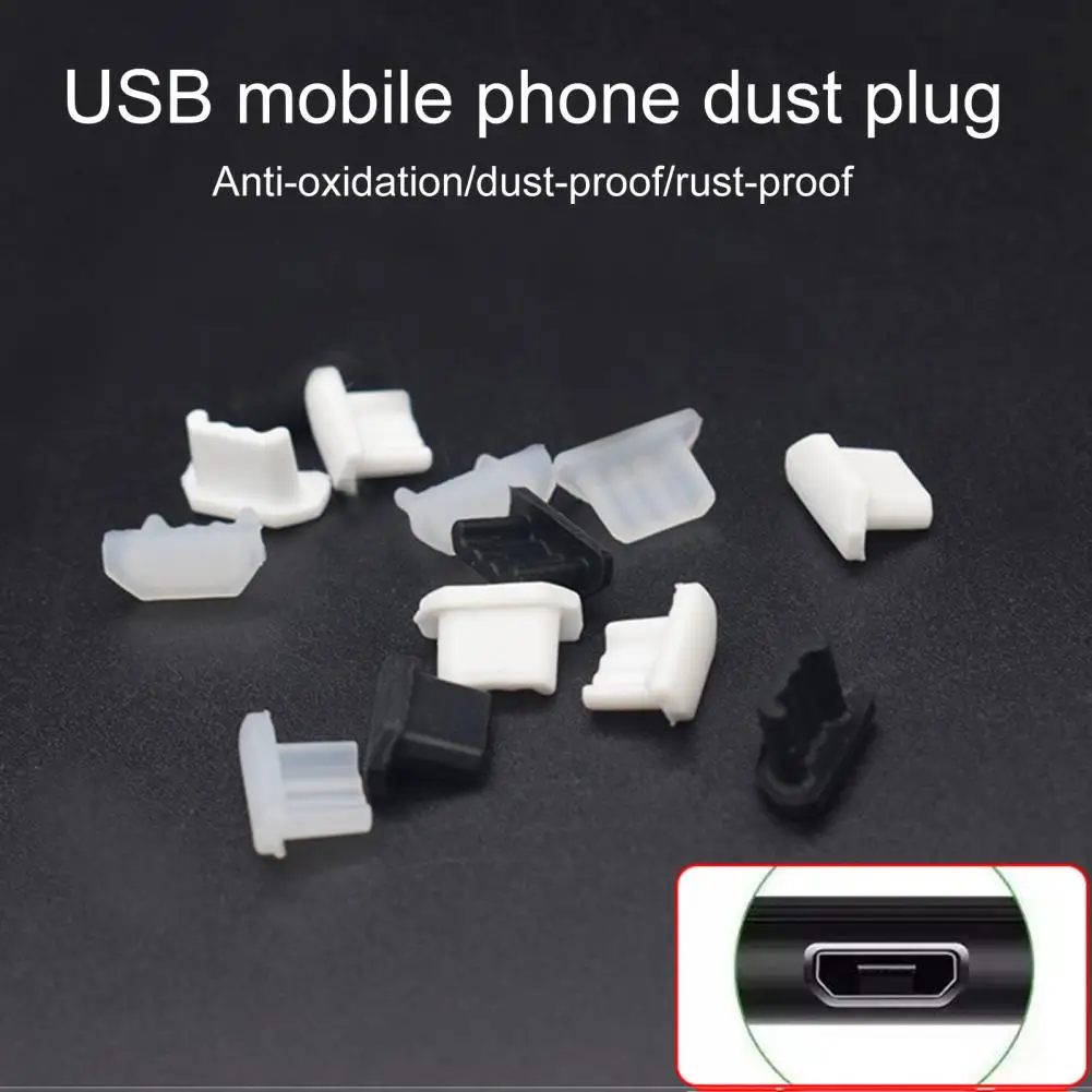 Фото 5 шт. микро-USB Пылезащитная заглушка мини Пылезащитная силиконовая Micro-USB телефонная заглушка Пылезащитная заглушка универсальная Пылезащитная заглушка №2