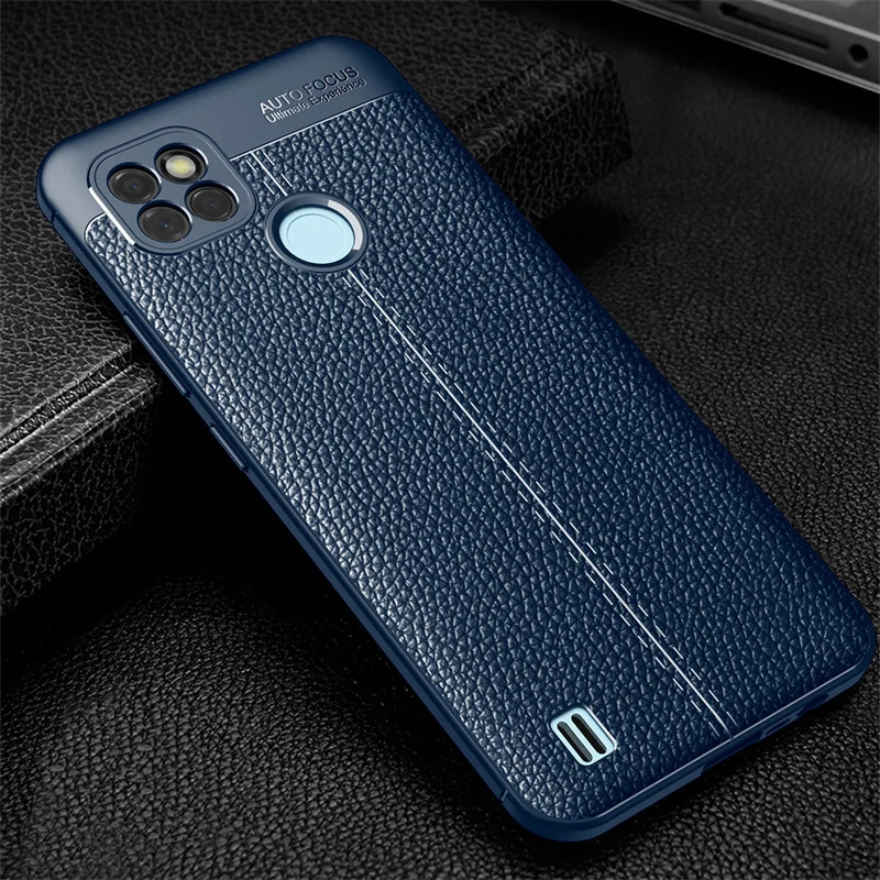 For OPPO Realme C21Y Case Cover For Realme C11 2021 C21 C25Y C21Y Capas Shockproof Soft TPU Leather For Fundas Realme C21Y Cover