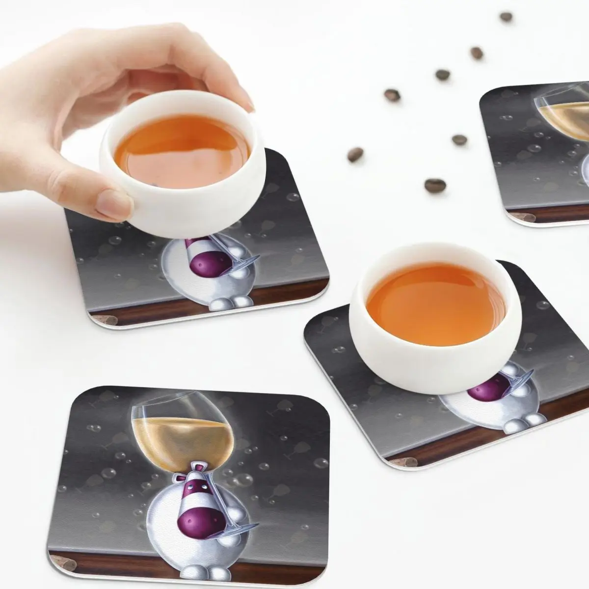 

Подставки Go Big Or Go Home, подставки из ПВХ и кожи, водонепроницаемые Изоляционные Коврики для кофе, коврики для украшения дома, кухни, столовой н...