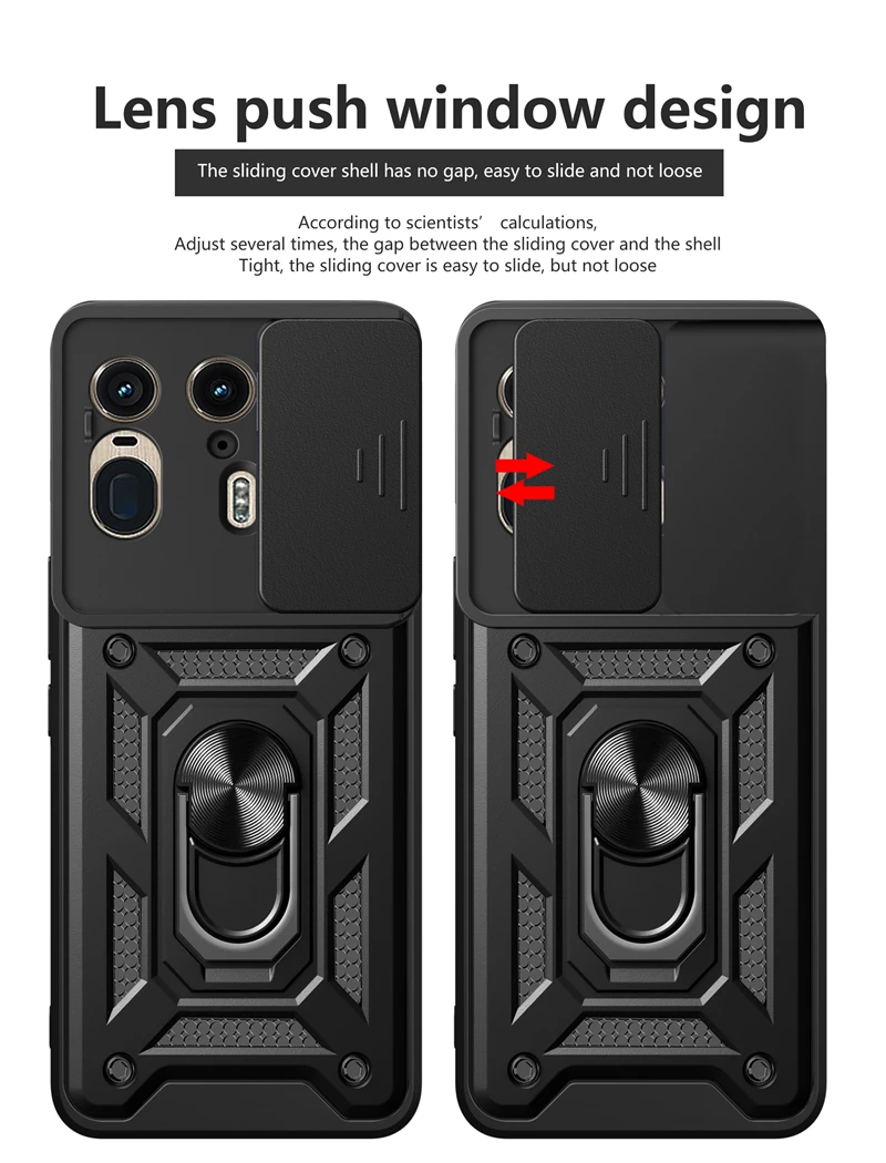 Для Motorola Edge 50 Ultra 5G чехол слайд-линзой бронированные чехлы для телефонов Moto Rola