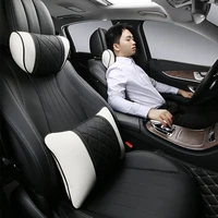 for mercedes maybach s class headrest nappa leather car pillows car travel neck rest pillow seat lumbar ppillow car accessories