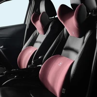car headrest lumbar cover car pillow neck pillow breathable seat cushion lumbar cushion