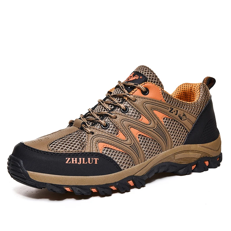 Breathable Lace Up Casual Fashion Female Black Mountain Shoe