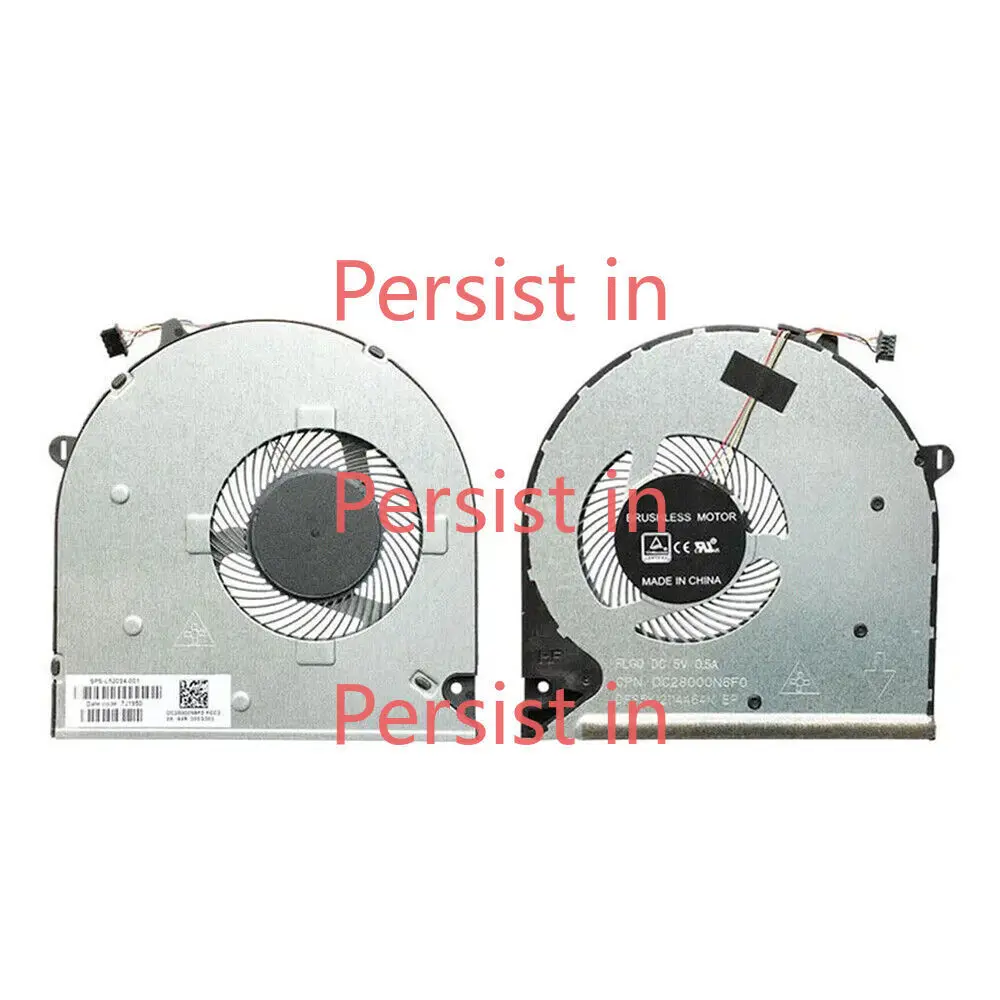 CPU вентилятор охлаждения для HP 15-DU 15S-DU0002TX 15-DW 15-DW0043DX L52034-001