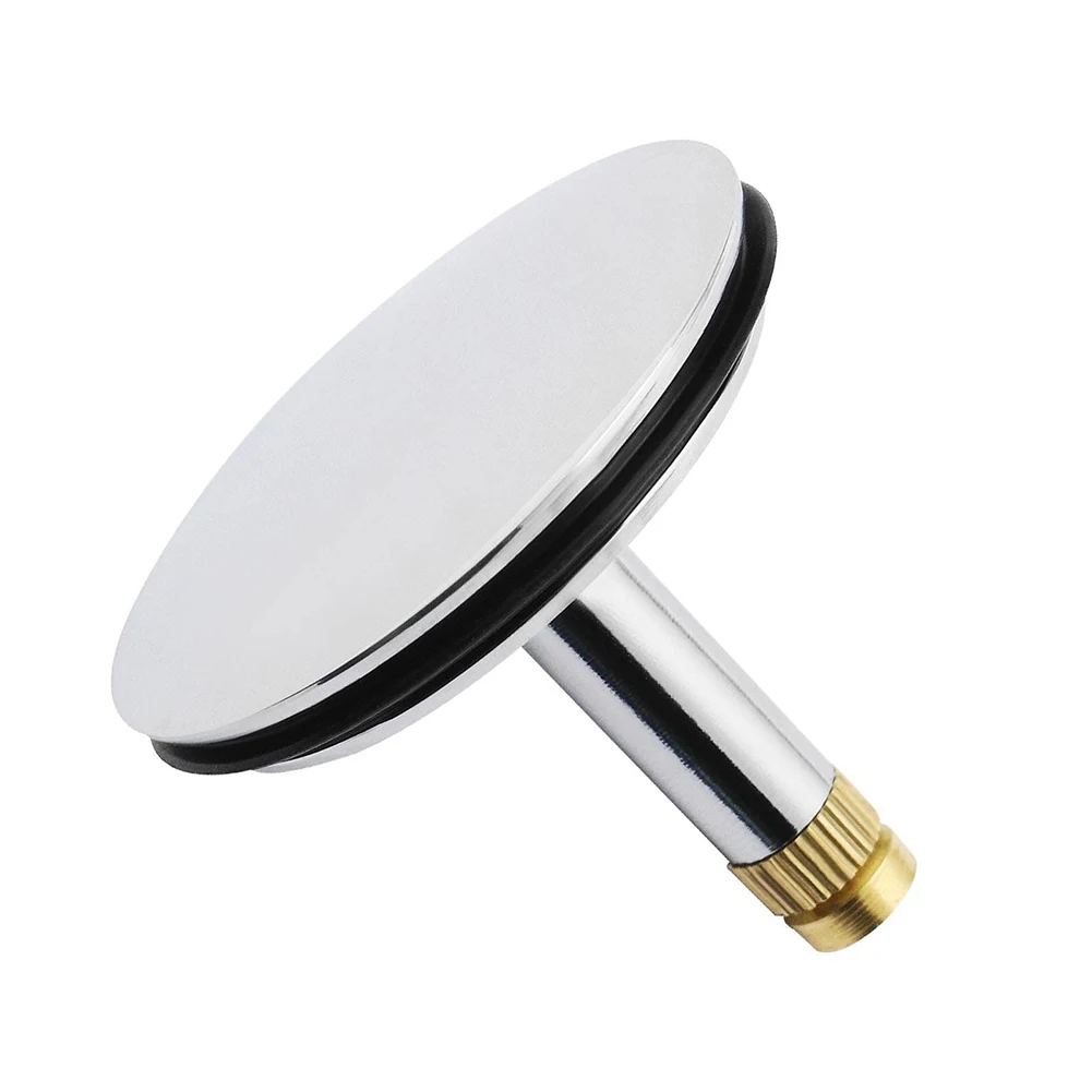 

Brand New Bathtub Chock Plug Water Stopper Bathtub Chock Plug Chrome Plated Pure Copper Bathroom Washing Basin