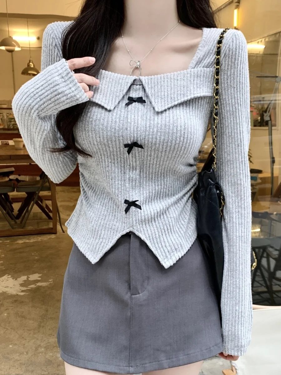 Нижняя рубашка с длинными рукавами. Женская внутренняя одежда. Осень и зима 2024.