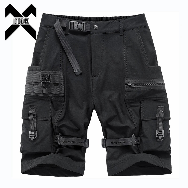 2022 Summer Tactical Shorts Men Fashion Functional Multi Pockets Shorts Techwear Hip Hop Streetwear Knee Length Pants WB759