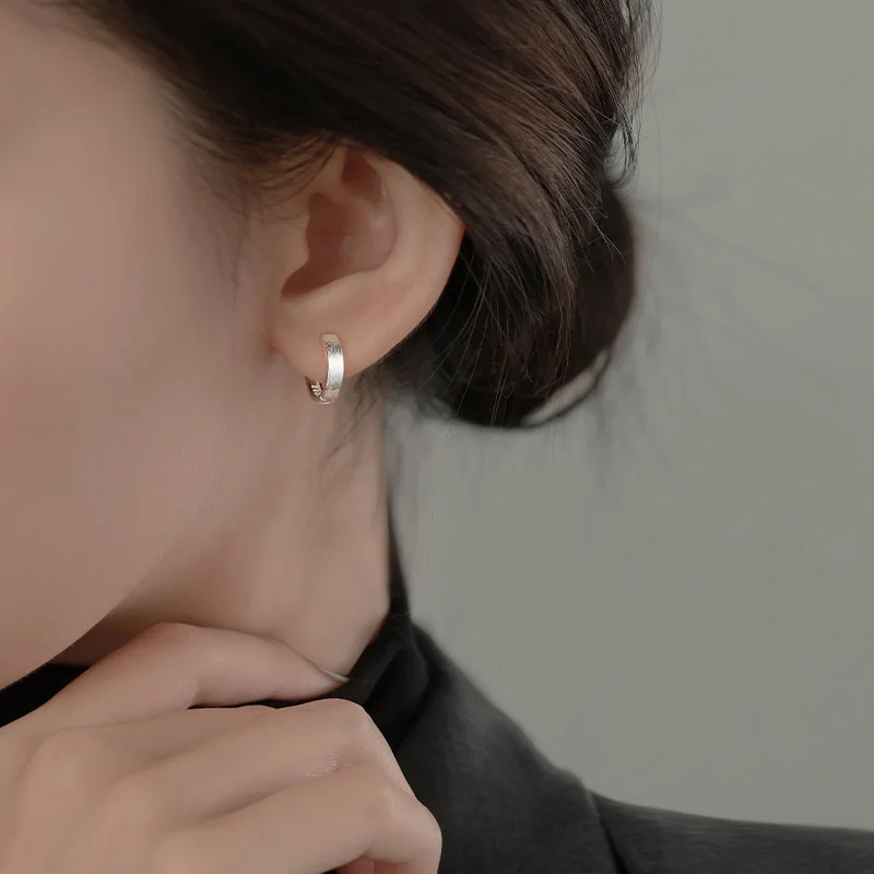 Серьги Evimi 925 серебряного цвета с матовой текстурой геометрические серьги для