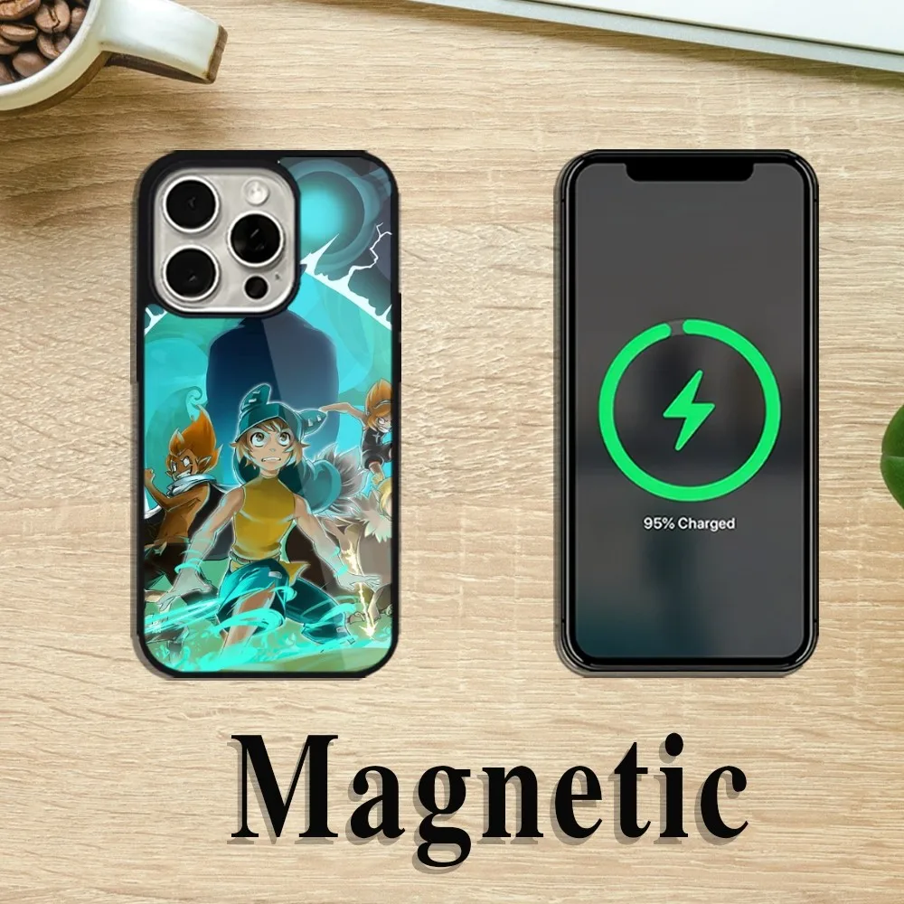 G-Game W-Wakfu A-Adventure чехол для телефона iPhone 11 12 13 14 15 Pro Max Plus Magsafe Магнитная Беспроводная