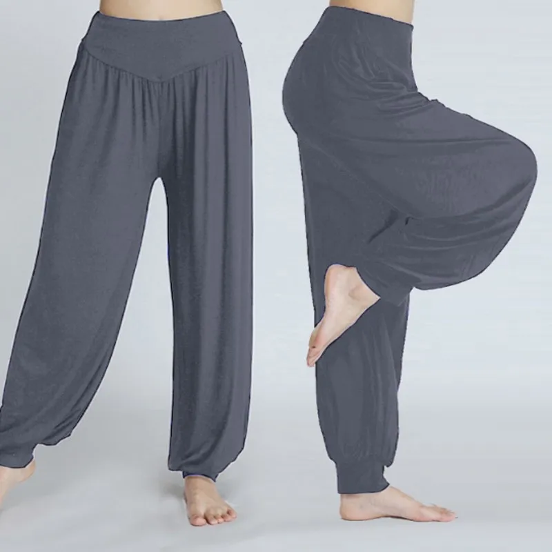 Женские штаны для йоги эластичные свободные повседневные хлопковые мягкие