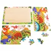 30 Pieces Wooden Jigsaw Puzzle Kids Cartoon Animal Vehicle Puzzles Games Baby Early Learning Educational Toys for Children 3