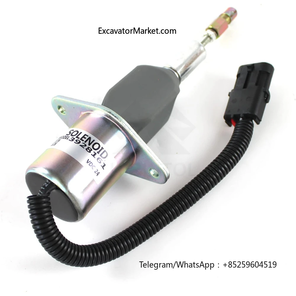 Соленоид отключения подачи топлива 24 В 3928161 SA-4293-24 Для экскаватора Cummins 6CTA 8 3 л Hyundai