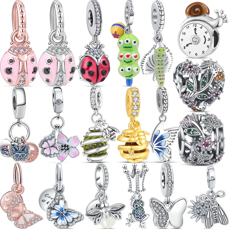 Бусина-Шарм «божья коровка» из