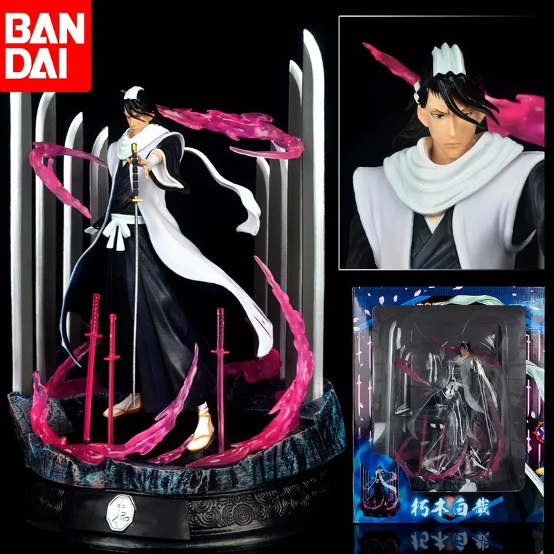 

32cm Anime Figures Gk Figure Bleach Kuchiki Byakuya ichigo Neliel Action Figurine Decoration PVC Statue Collectible Model Doll