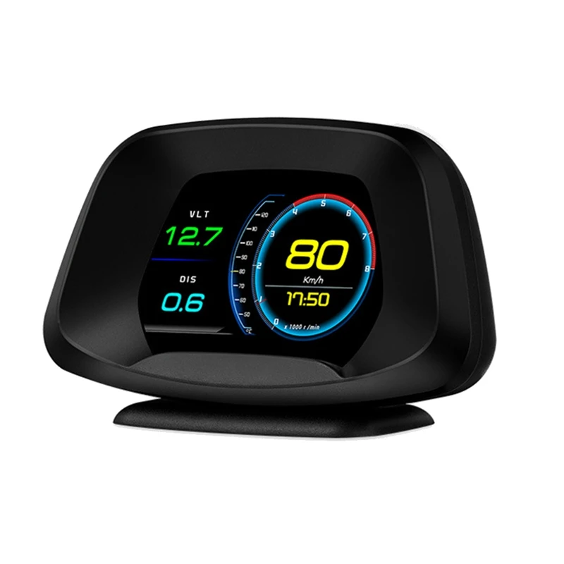 P19 HUD OBD2 GPS Head Up Display Умный датчик автомобильного спидометра Охранная сигнализация