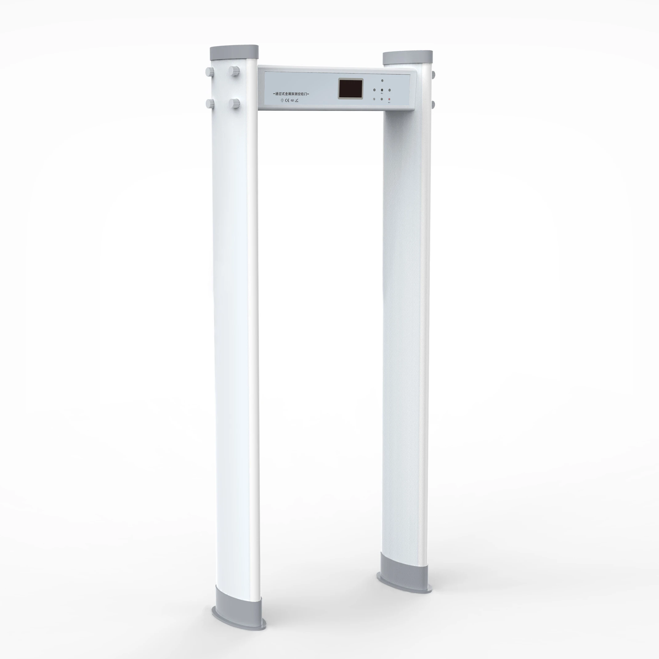 

ZOAN Multi zones adjustable door frame metal detector gate DFMD with ellipse waterproof 4 lamp post liquid crystal