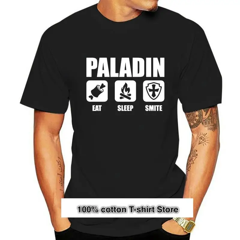 

Camiseta de PALADIN Eat Sleep Smite para hombre, camisa para mujer