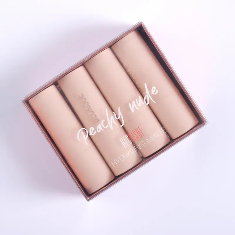 

Beckisue Matte Lipstick Nude Lip Gloss Makeup High Pigment Lip Gloss Waterproof Lasting Moisturizing Cosmetics
