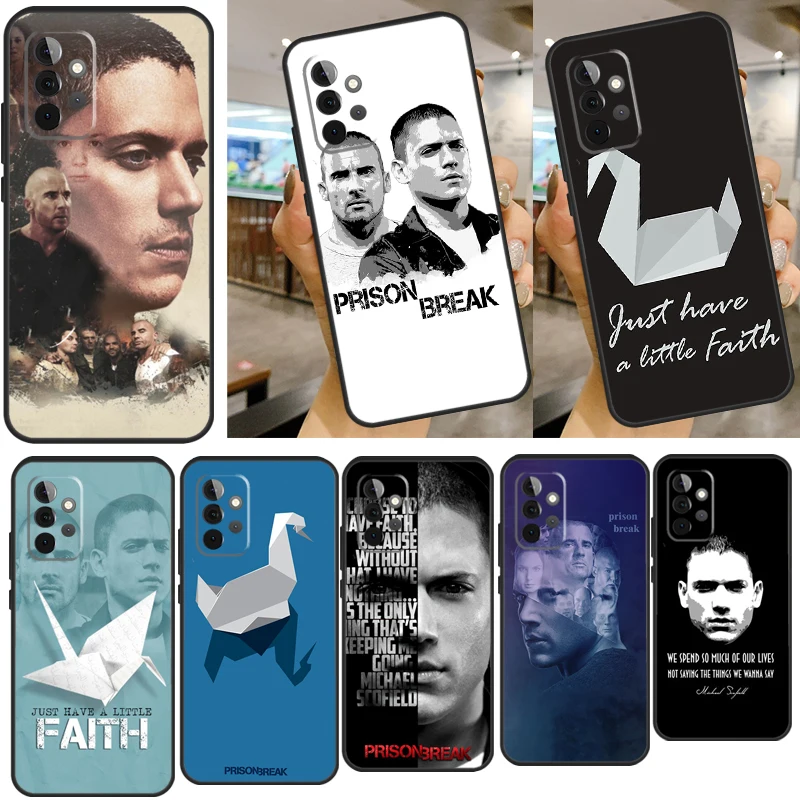 Защитный чехол Prison Break из мягкого силикона для Samsung A72 A52 A42 A32 A22 A12 A52S A21S A51 A71 A40 A50 A70.