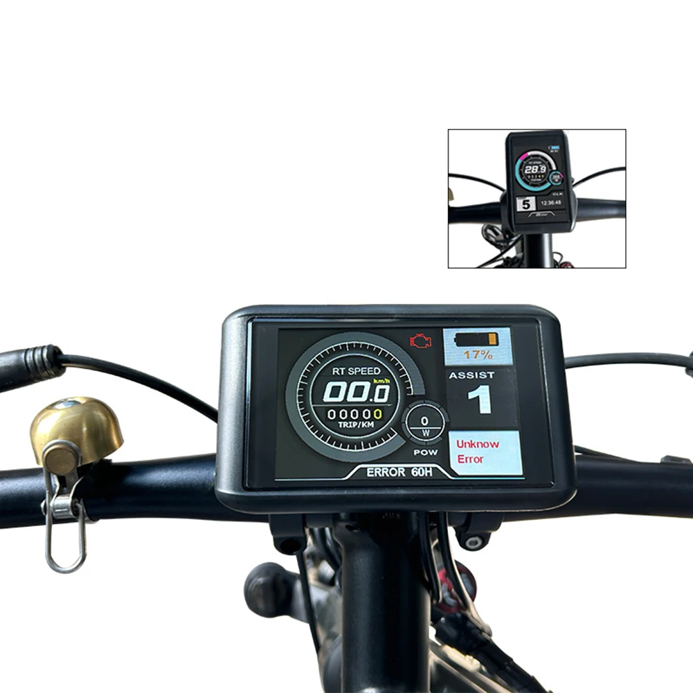 

TFT-UKC1 Color Display 36V48V60V72V Compatible With 52V For Ebike Display For Ebike 3.5 Inch TFT Screen Display Ebike Speedmeter