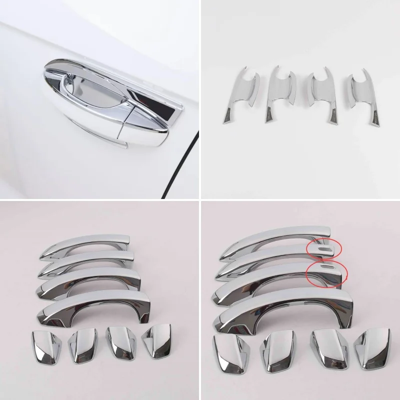 Фото Защитная рамка для дверных ручек LHD для VW Volkswagen Tharu / Taos 2018-2024, предотвращающая царапины и отслаивание краски. №1