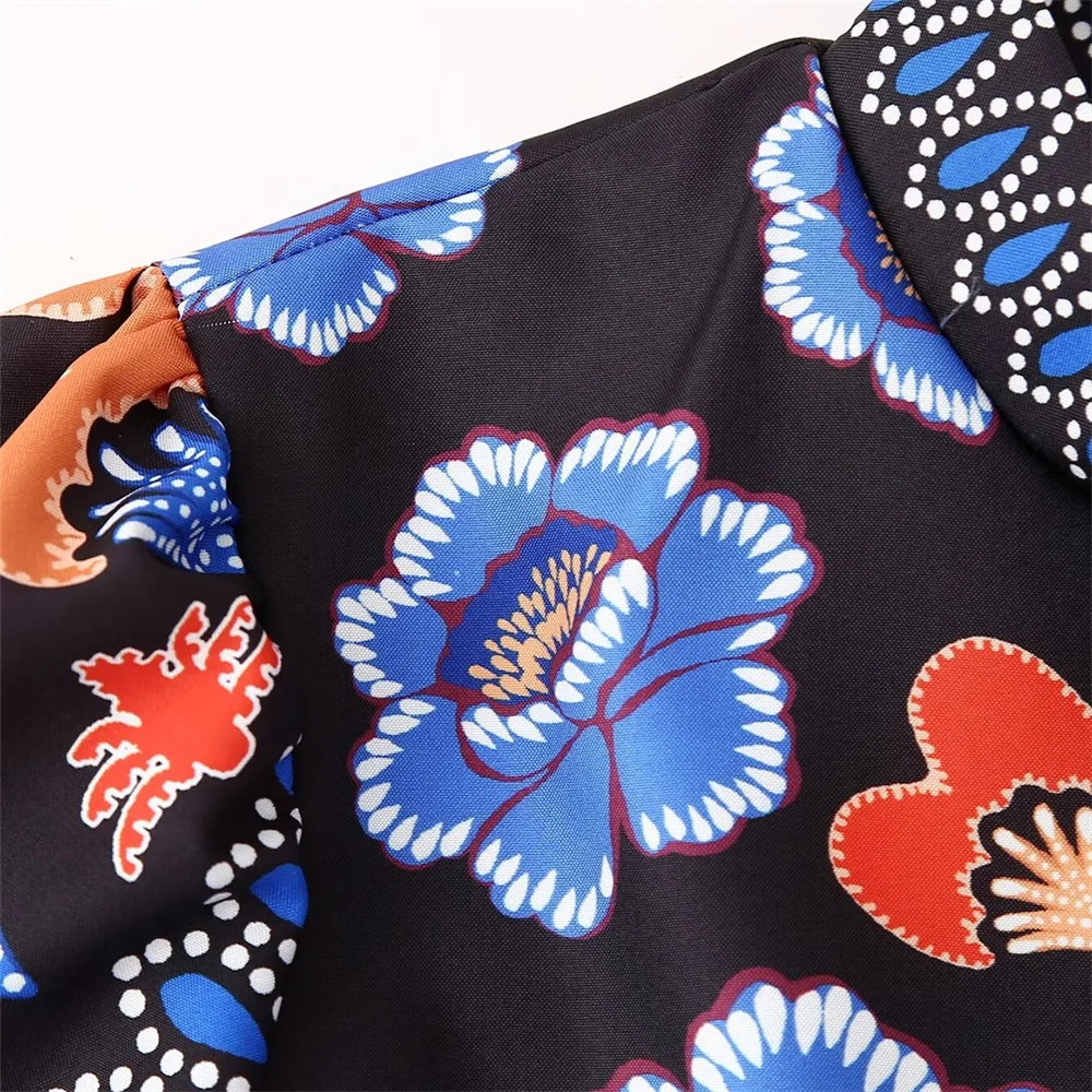 Женское платье с принтом Zarb в европейском и американском стиле весна-лето 2024