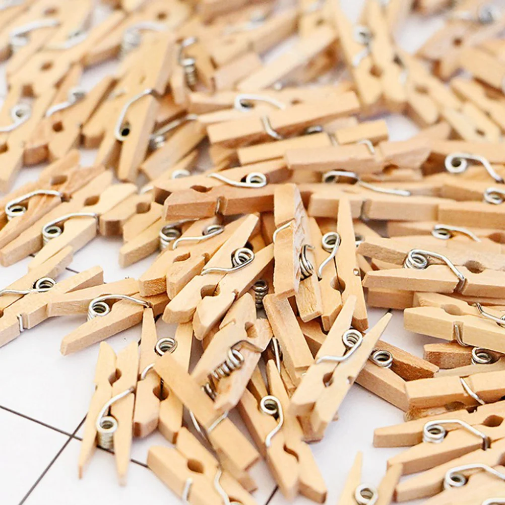 30 шт. деревянные зажимы для фотоколлажа прищепки одежды милые бамбуковые