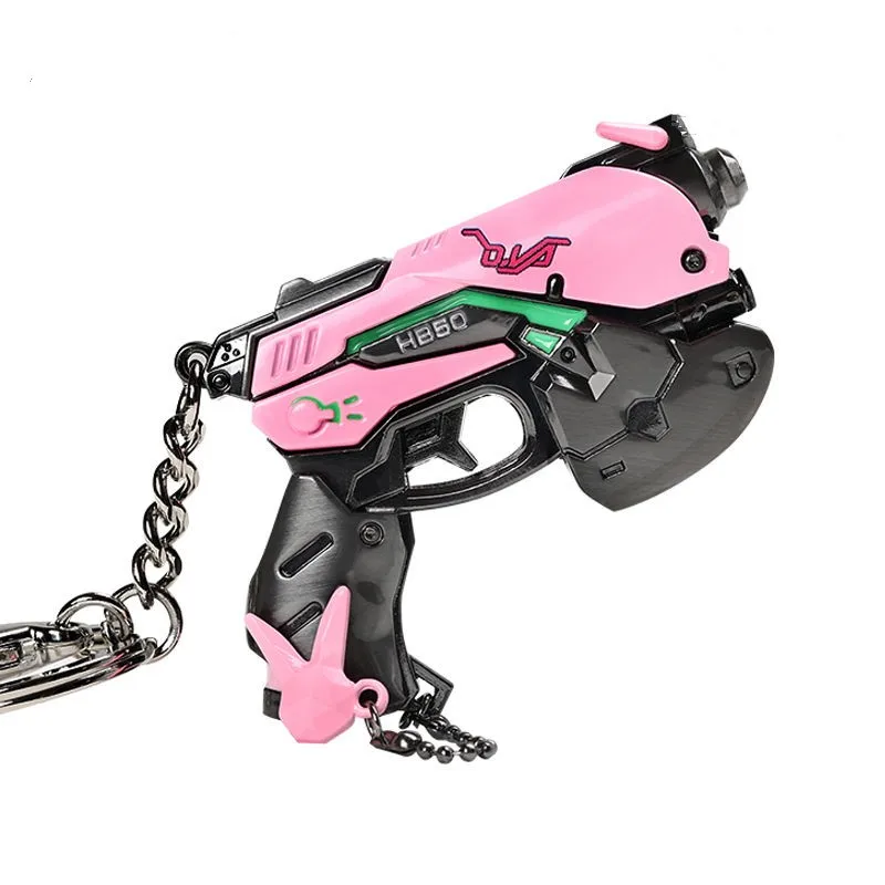 Netcase Overwatch D.va Gun Dva оружия кулон-пистолет реквизит для косплея брелок из цинкового