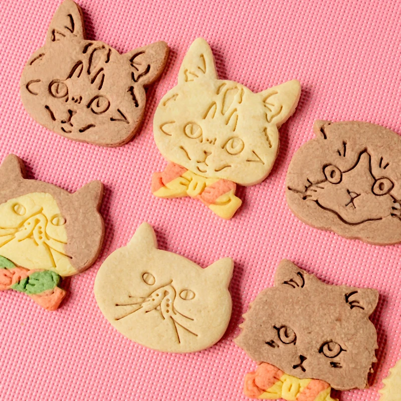 3D мультяшная форма для печенья с котом щенком помадка сахарные поделки кролик