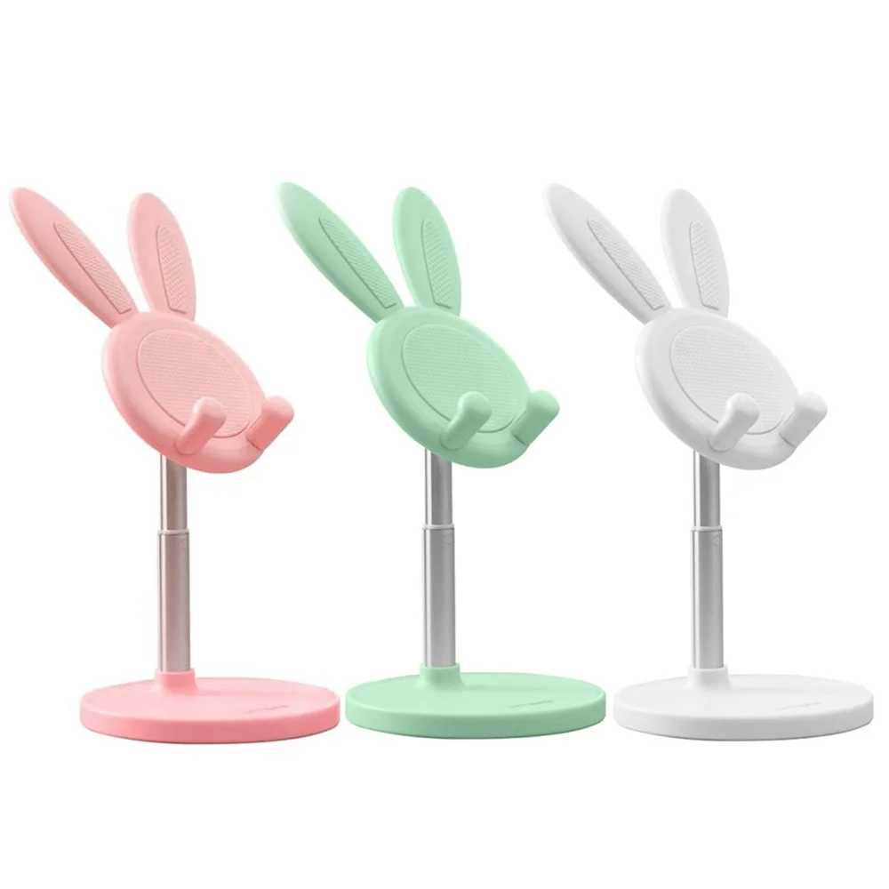 

Регулируемая Телескопическая Настольная подставка с кроличьими ушками для планшета, держатель для телефона, iPad, Xiaomi, Huawei, подставка для ноу...