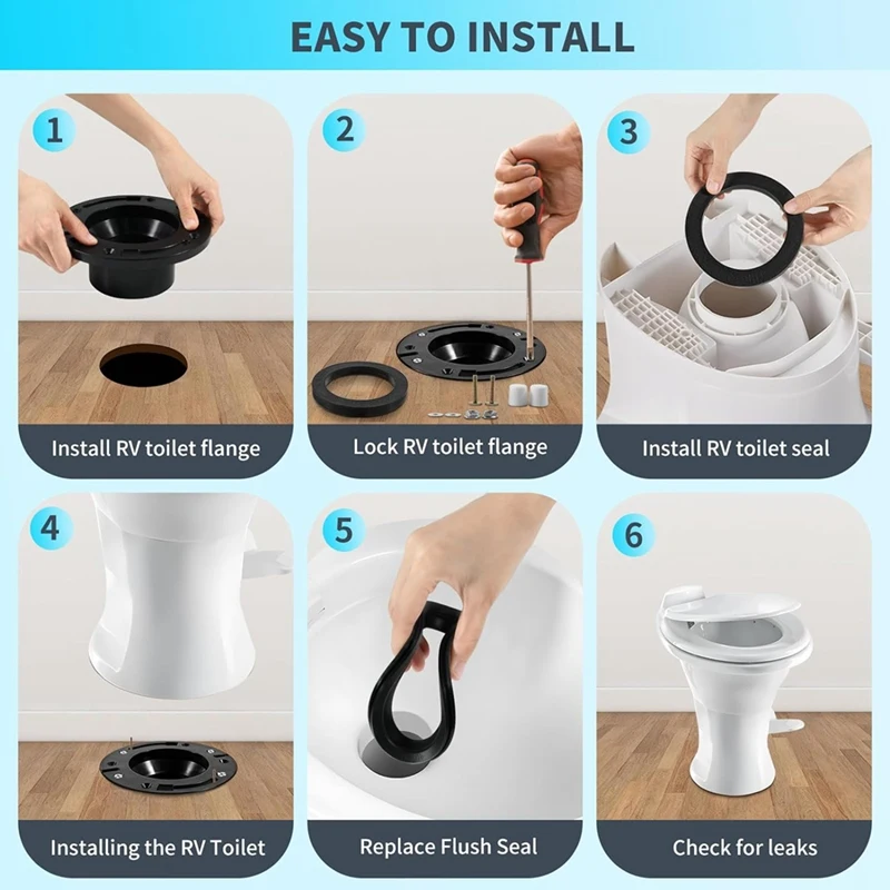 Уплотнение для туалета RV и 3-дюймовый комплект фланцев 385345892 385311652 385311658 300/310/320