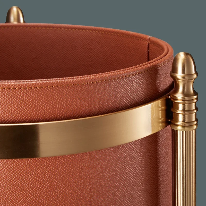 Высококлассное кожаное офисное ведро для хранения креативная гостиная домашняя