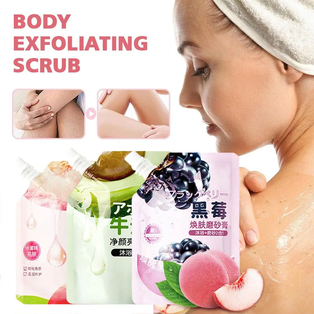 

Avocado Body Scrub Body Face Deep Cleaning Whitening Brighten Body Repair Peach Pores 120g Exfoliating Scrub Moisturizing C O4E8