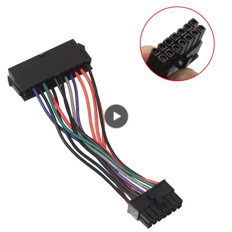 

New 15cm Power Supply Cable Cord 18AWG Wire ATX 24 Pin To 14 Pin Adapter Cable For IBM Dell Q77 B75 A75 Q75 Motherboard