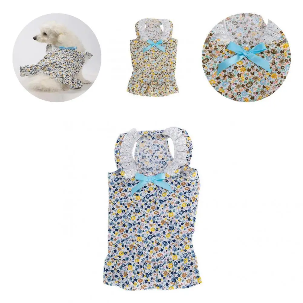 

Популярное креативное платье унисекс с бантом для собак и кошек, хлопковая шикарная летняя одежда для домашних животных