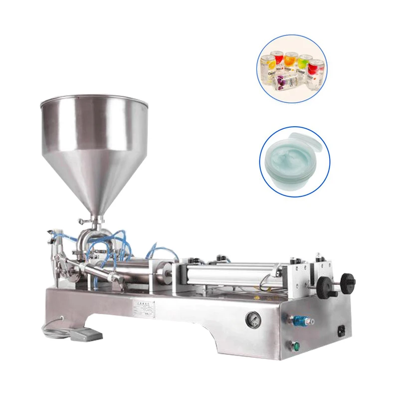 

Horizontal Paste Filling Machine Stainless Steel Double Heads Quantitative Filler Automatic Pneumatic Filling Machine