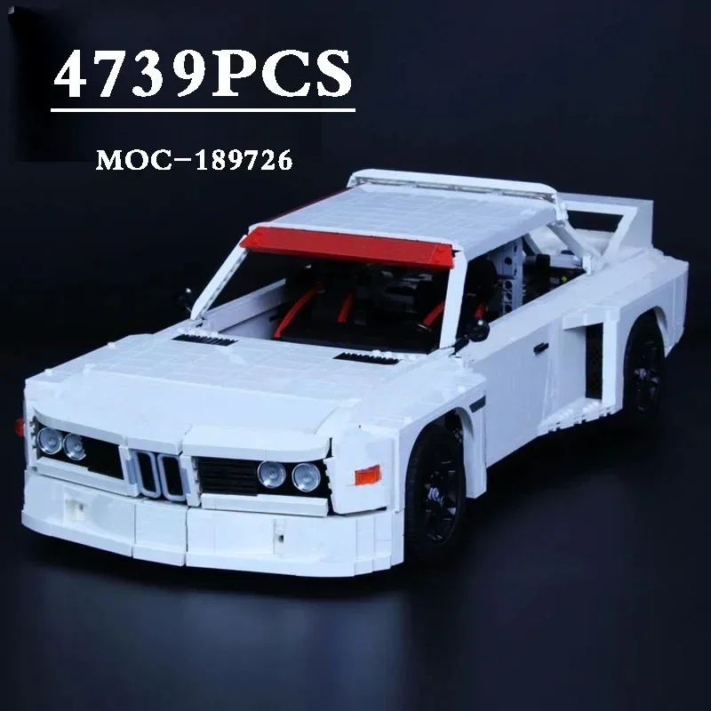 Новинка строительный блок Supercar M3 1975-1:8 гоночная модель 4739 шт. взрослые игрушки