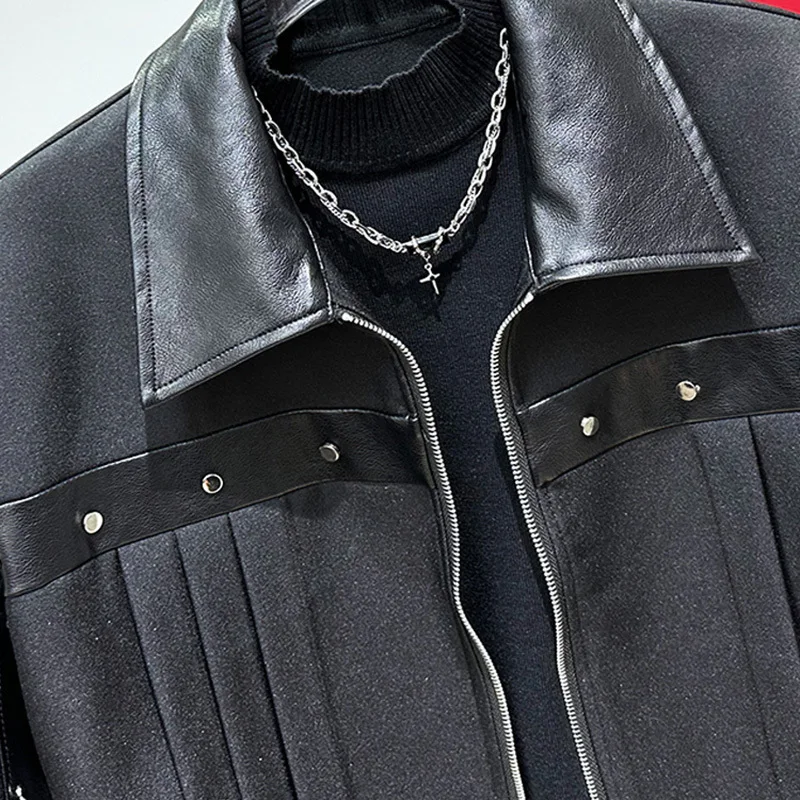 PFHQ модный американский свободный костюм новый лоскутный дизайн декоративная