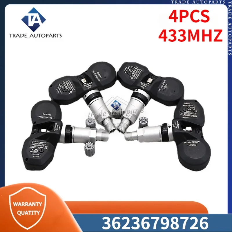 36236798726 433 МГц TPMS автомобильный датчик давления в шинах 4 шт. ДЛЯ Alpina B3 BMW 3-Series X3 X5 X6