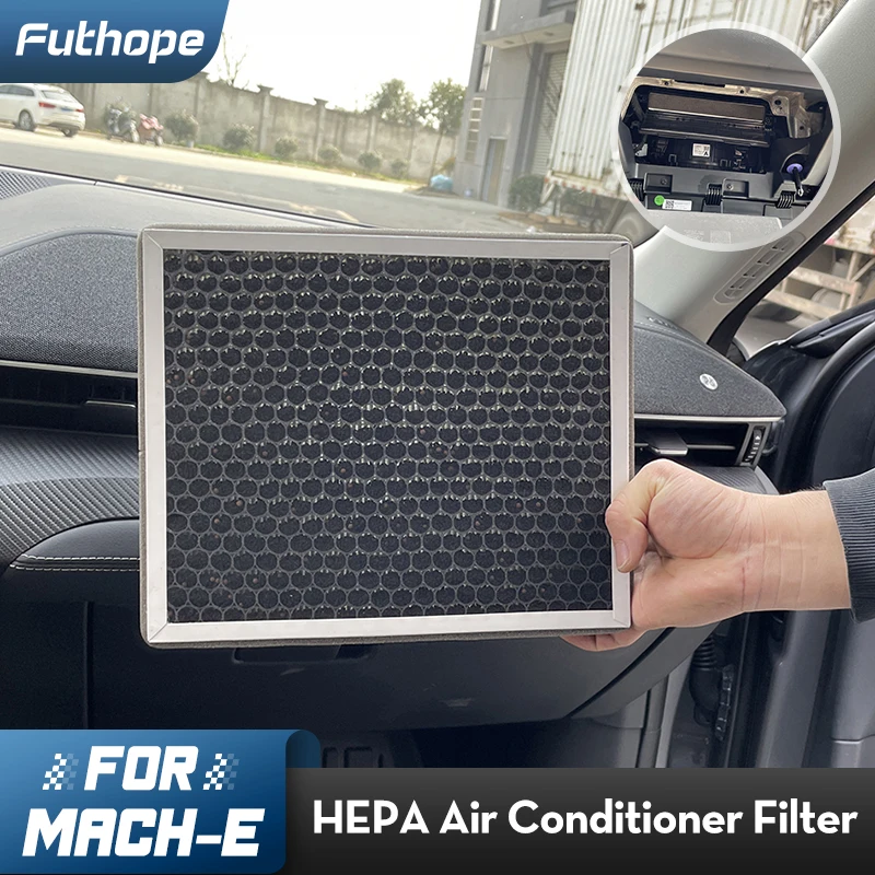 

Activated Carbon Air Filter 2 Pieces Set Air Conditioner Filter Element Replacement Accessories For Ford Mustang MACH-E 2021-22